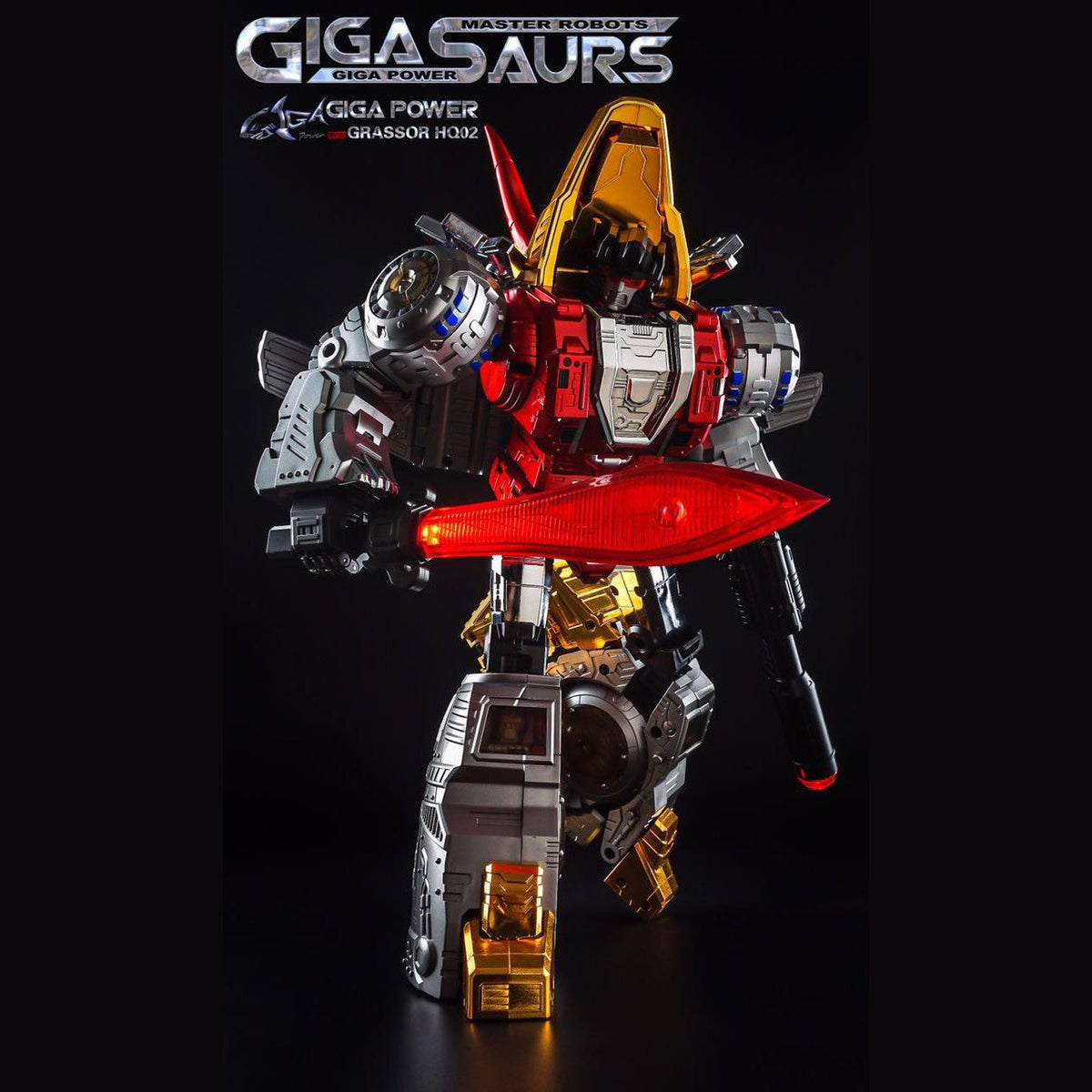 GigaPower Gigasaur HQ-02 Grassor ( Chrome Version )