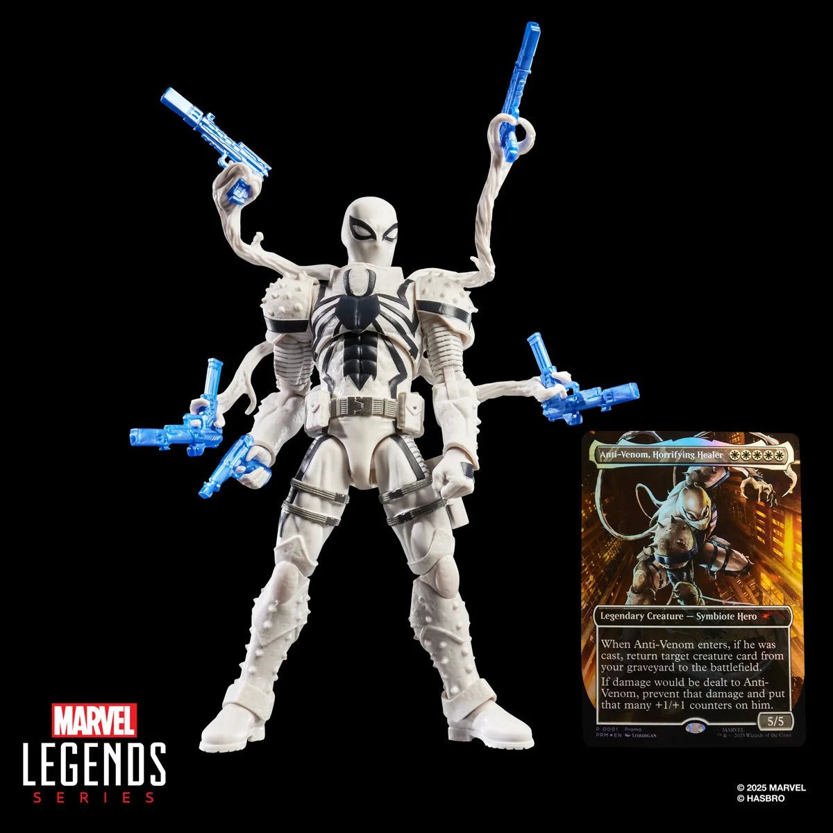 anti-venom mtg card Marvel Legends x Magic: The Gathering Agent Anti-Venom Action Figure