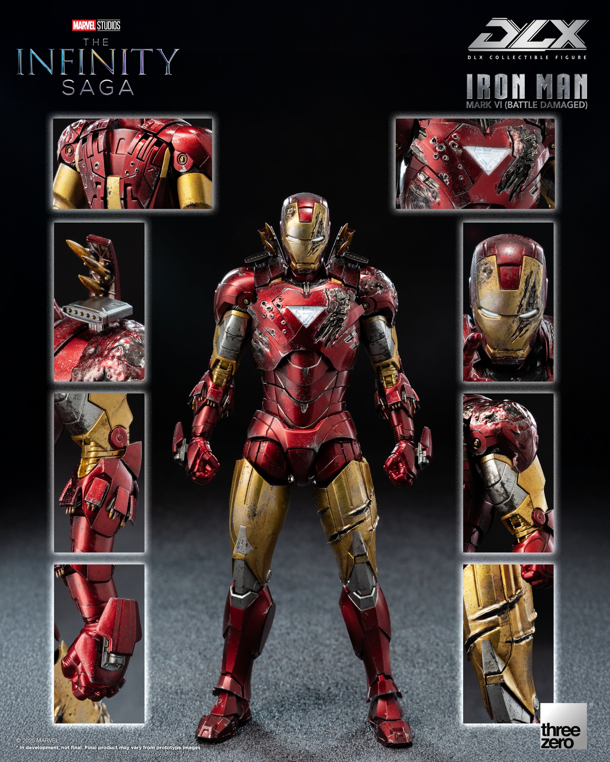 ThreeZero - The Infinity Saga - DLX Iron Man Mark 6 (Battle