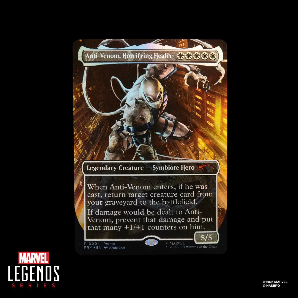 agent anti venom mtg card Marvel Legends x Magic: The Gathering Agent Anti-Venom Action Figure