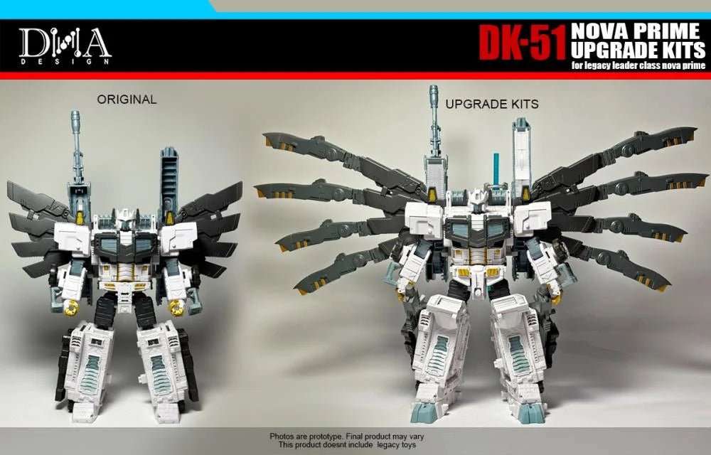 DNA Designs - DK-51 - Upgrade Kit for Transformers Legacy Nova
