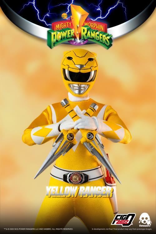 Threezero 1/6 Scale Figure - Mighty Morphin Power Rangers - Yellow Ran ...