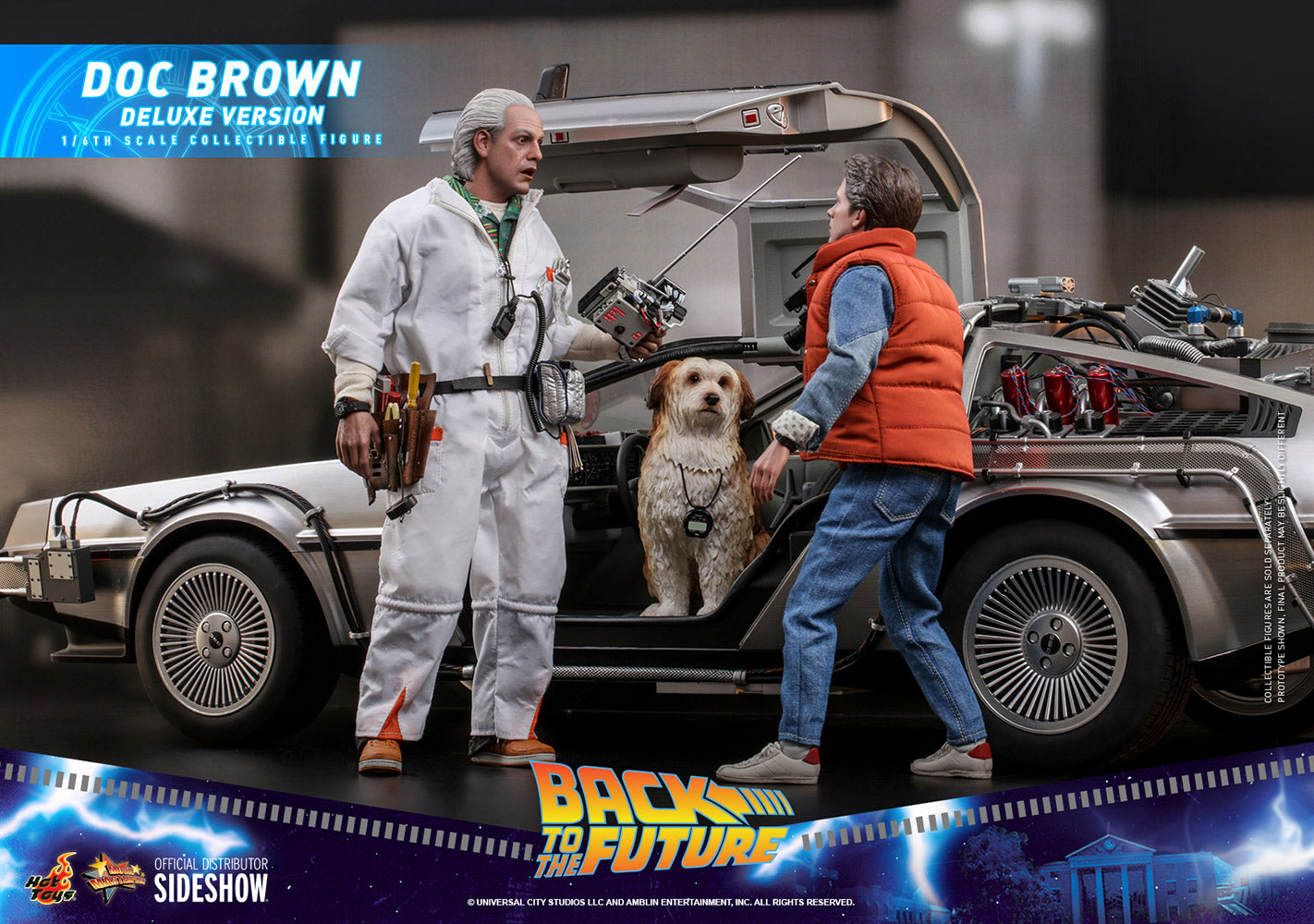 Hot Toys Retour vers le futur Doc Brown Deluxe Version figurine 1/6