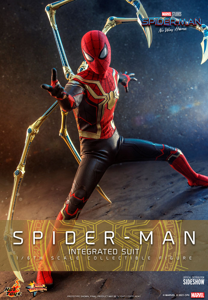 Hot Toys Movie Masterpiece 1/6 Scale Figure - Spider-Man (Integrated S ...